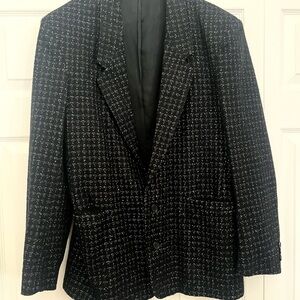 Vintage Classic Black and White  Blazer 90s